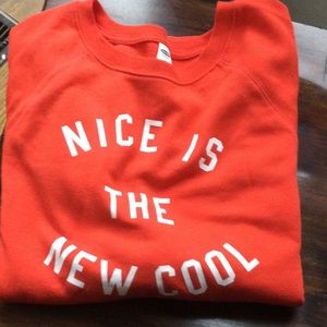 Old Navy orange crew neck sweatshirt